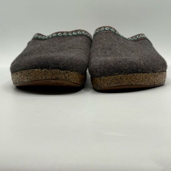 Haflinger Unisex Grizzly Classic Wool Clogs / Gray - Men’s EU 45 - Picture 3 of 12